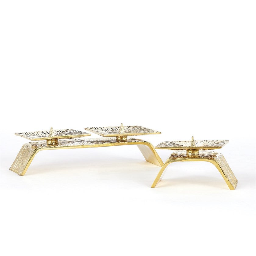 Global Views Torch Candleholder - Brass