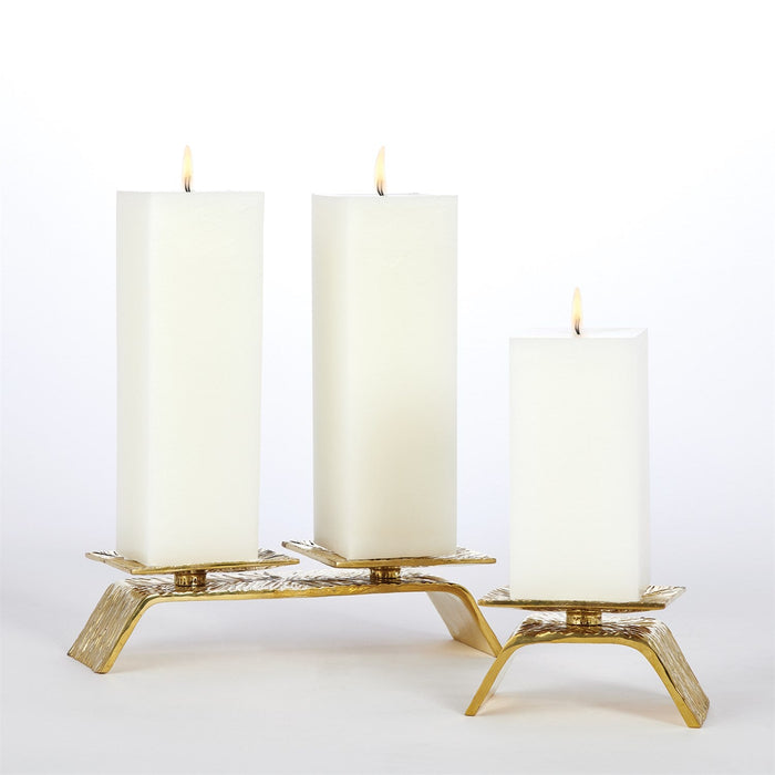 Global Views Torch Candleholder - Brass