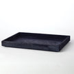 Global Views Blue Hair-on-Hide Tray