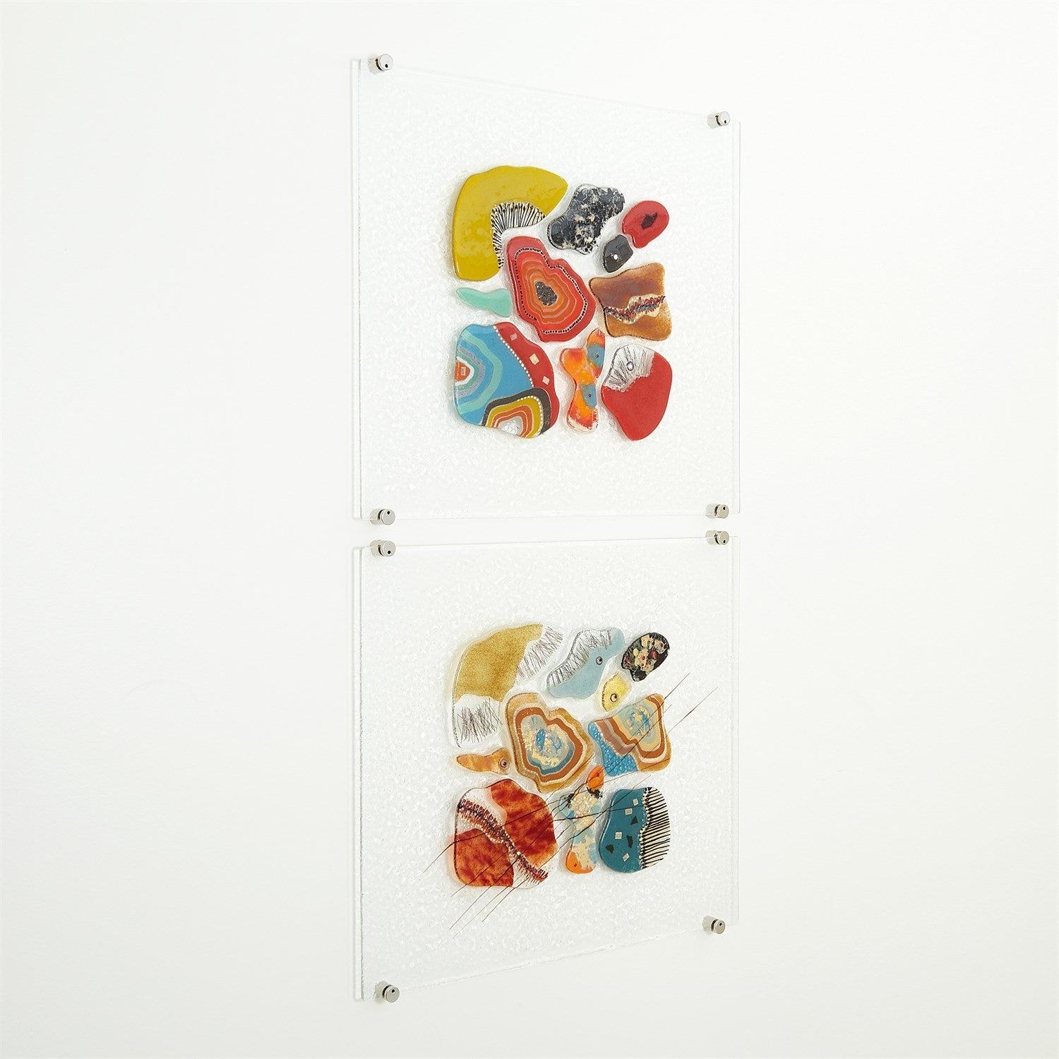Global Views Fused Glass Wall Panel - Warm