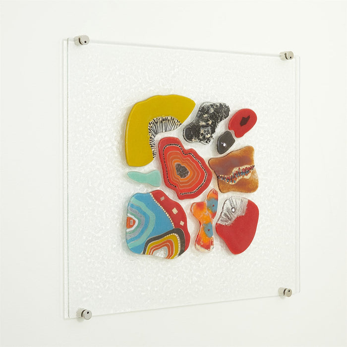 Global Views Fused Glass Wall Panel - Warm