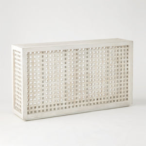 Global Views Driftwood Lattice Console