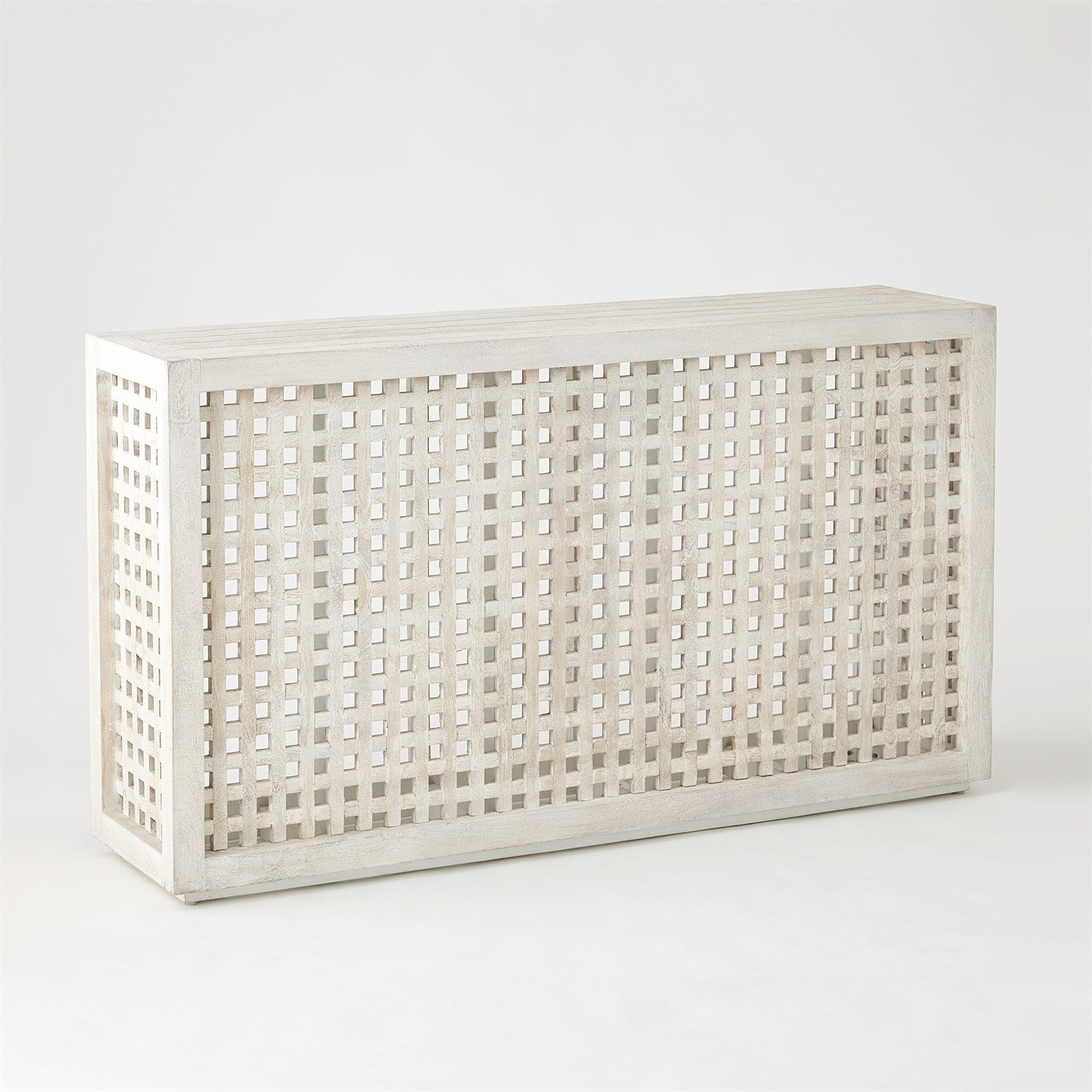 Global Views Driftwood Lattice Console