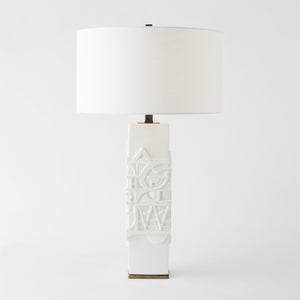 Global Views Totem Lamp - Matte White