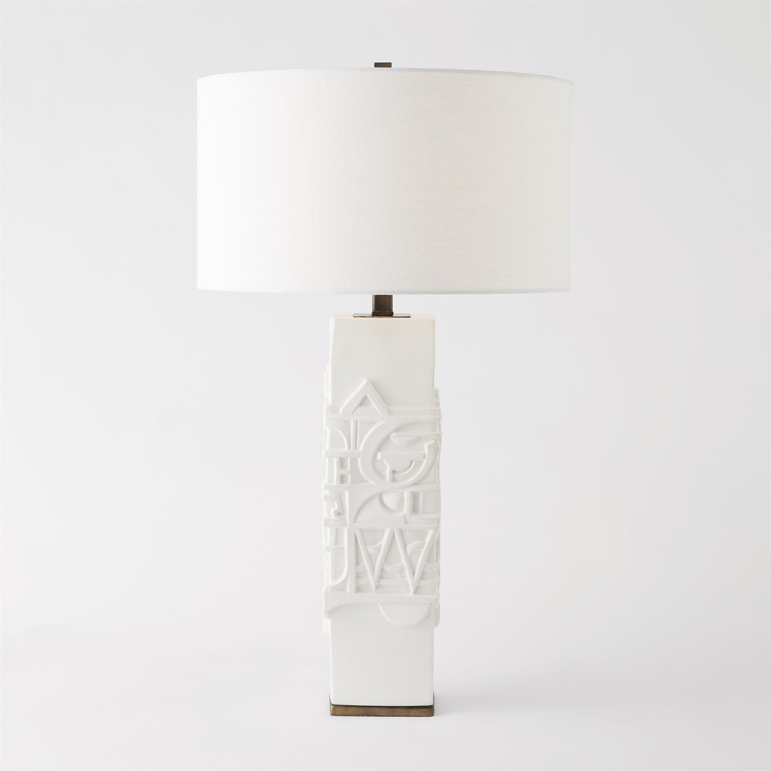 Global Views Totem Lamp - Matte White