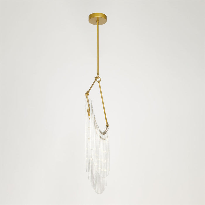 Global Views Draped Glass Chandelier 26"