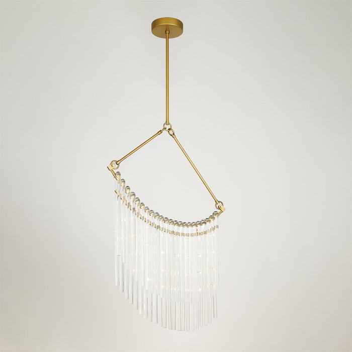 Global Views Draped Glass Chandelier 26"