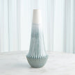 Global Views Striped Flair Vase & Bowl - Lambs Ear
