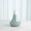Global Views Striped Flair Vase & Bowl - Lambs Ear