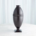 Global Views Greek Key Vase & Bowl - Black