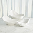 Global Views Horn Bowl - Matte White