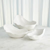 Global Views Horn Bowl - Matte White