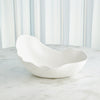 Global Views Horn Bowl - Matte White