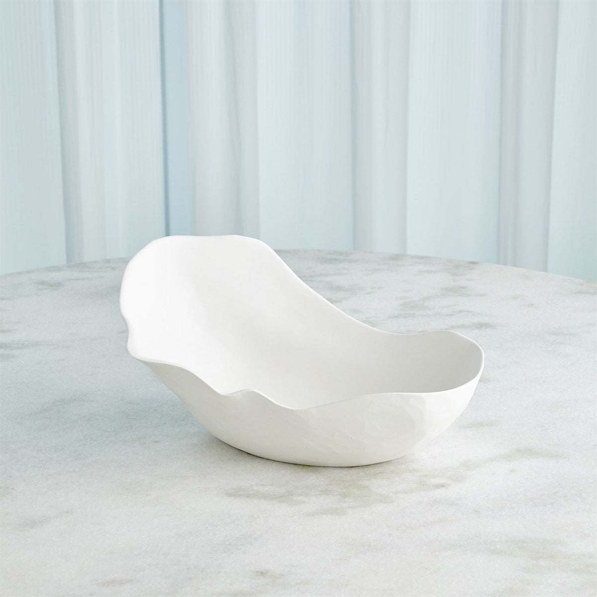 Global Views Horn Bowl - Matte White