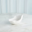 Global Views Horn Bowl - Matte White