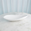 Global Views Oblong Platter Bowl - Matte White