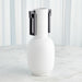 Global Views Grecian Handled Vase - Matte White