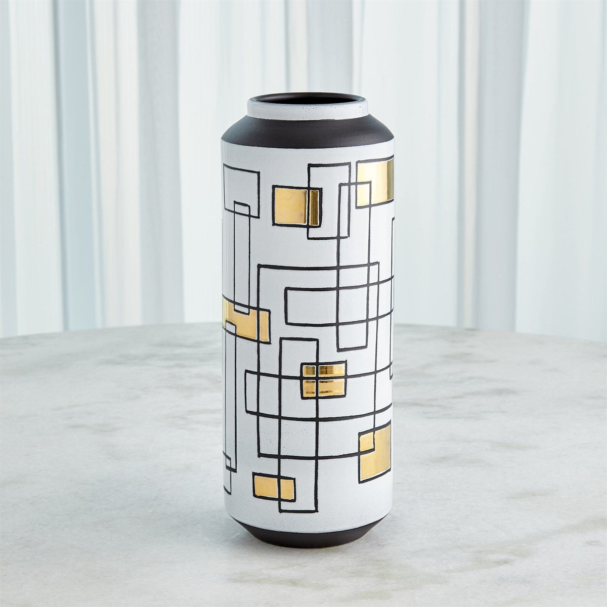 Global Views Sgraffito Vase