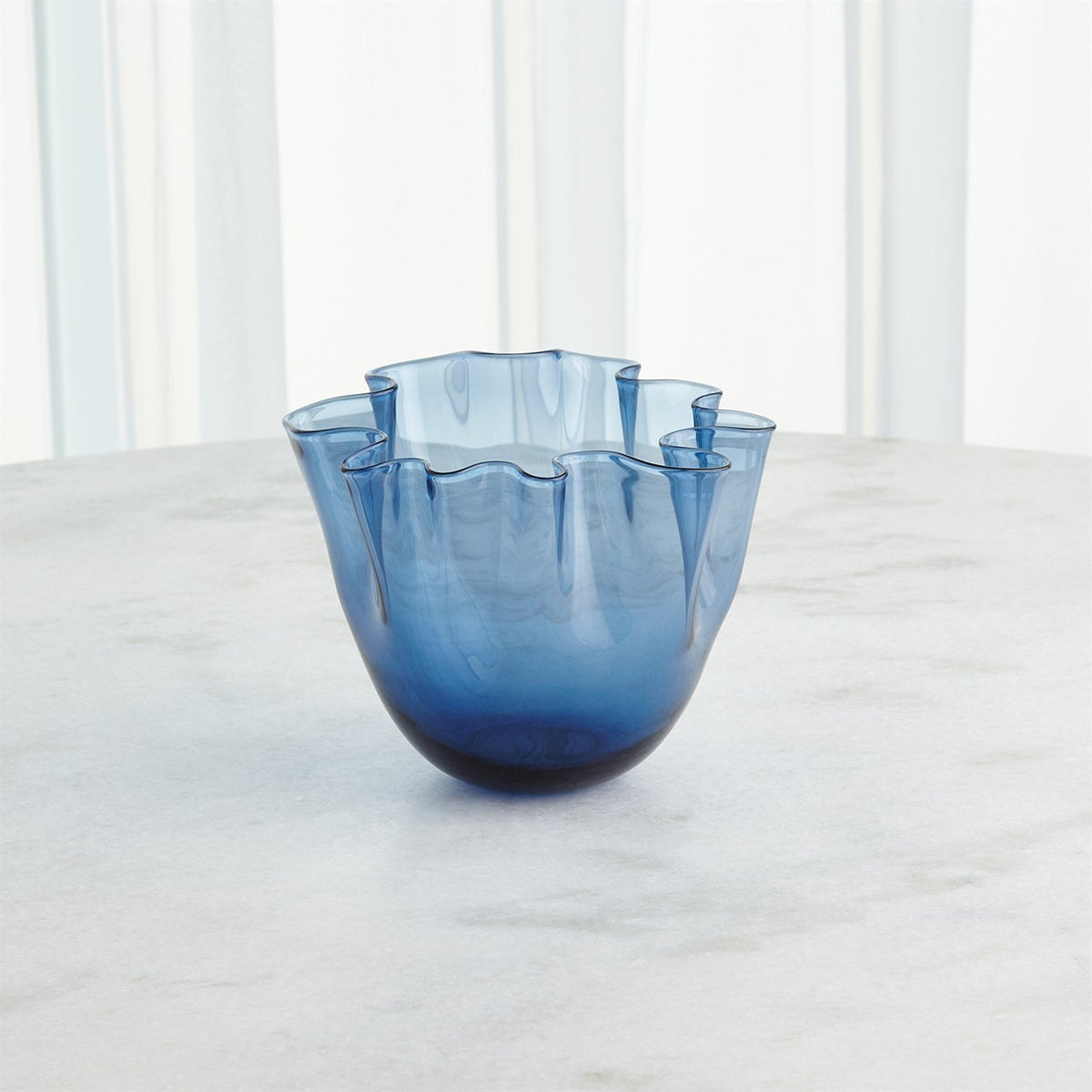 Global Views Handkerchief Vase - Blue