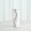 Global Views Loose Stripe Vase - Platinum