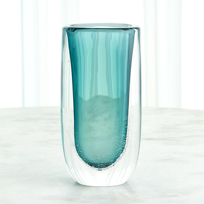 Global Views Micro Bubble Vase - Azure