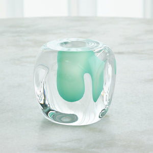 Global Views Square Vase - Wintergreen