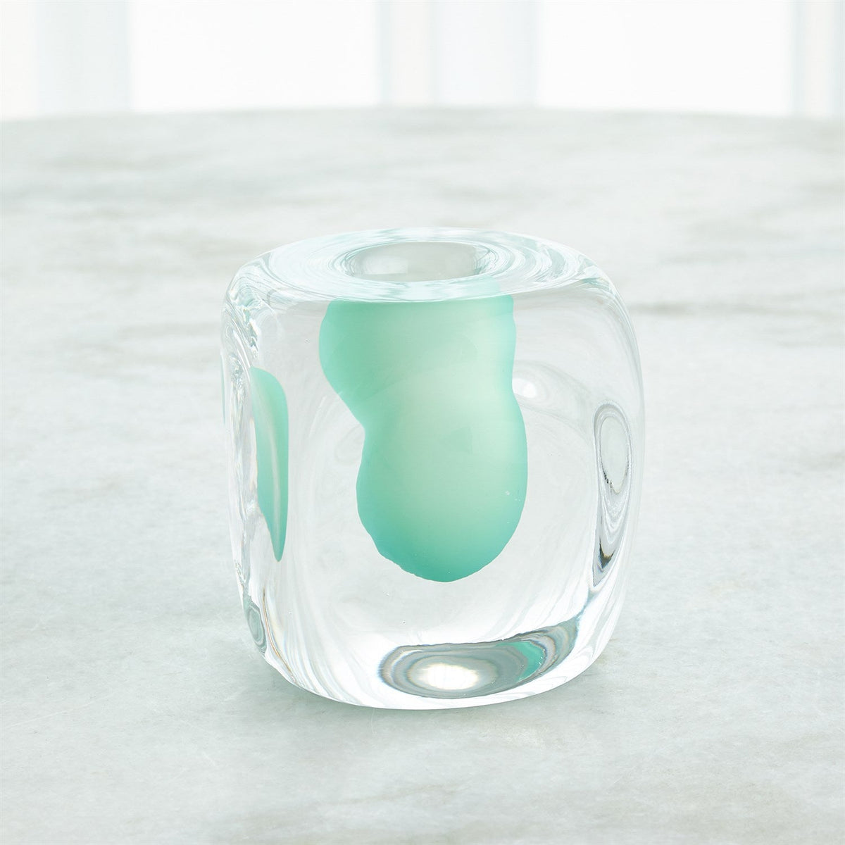 Global Views Square Vase - Wintergreen