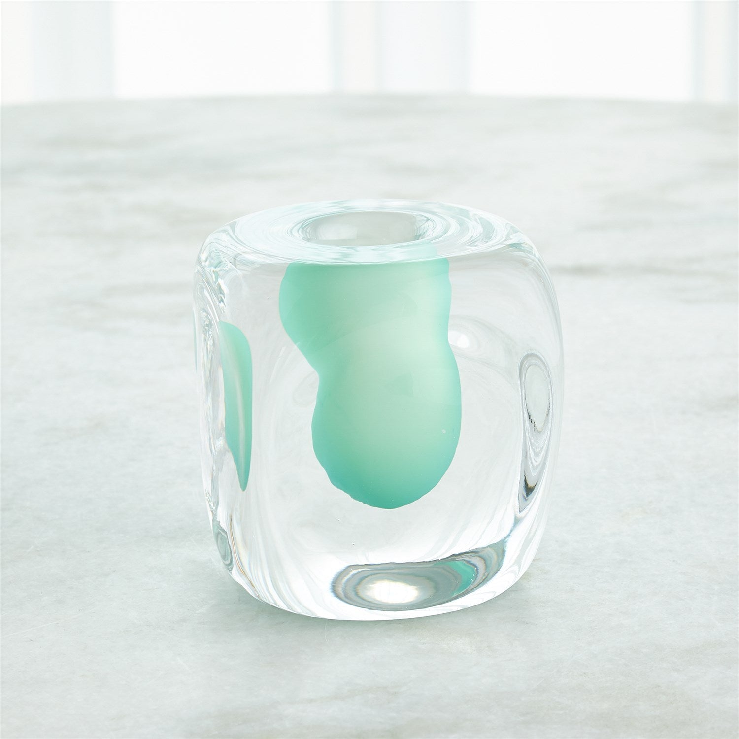 Global Views Square Vase - Wintergreen