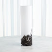 Global Views Confetti Vase - BlackWhite