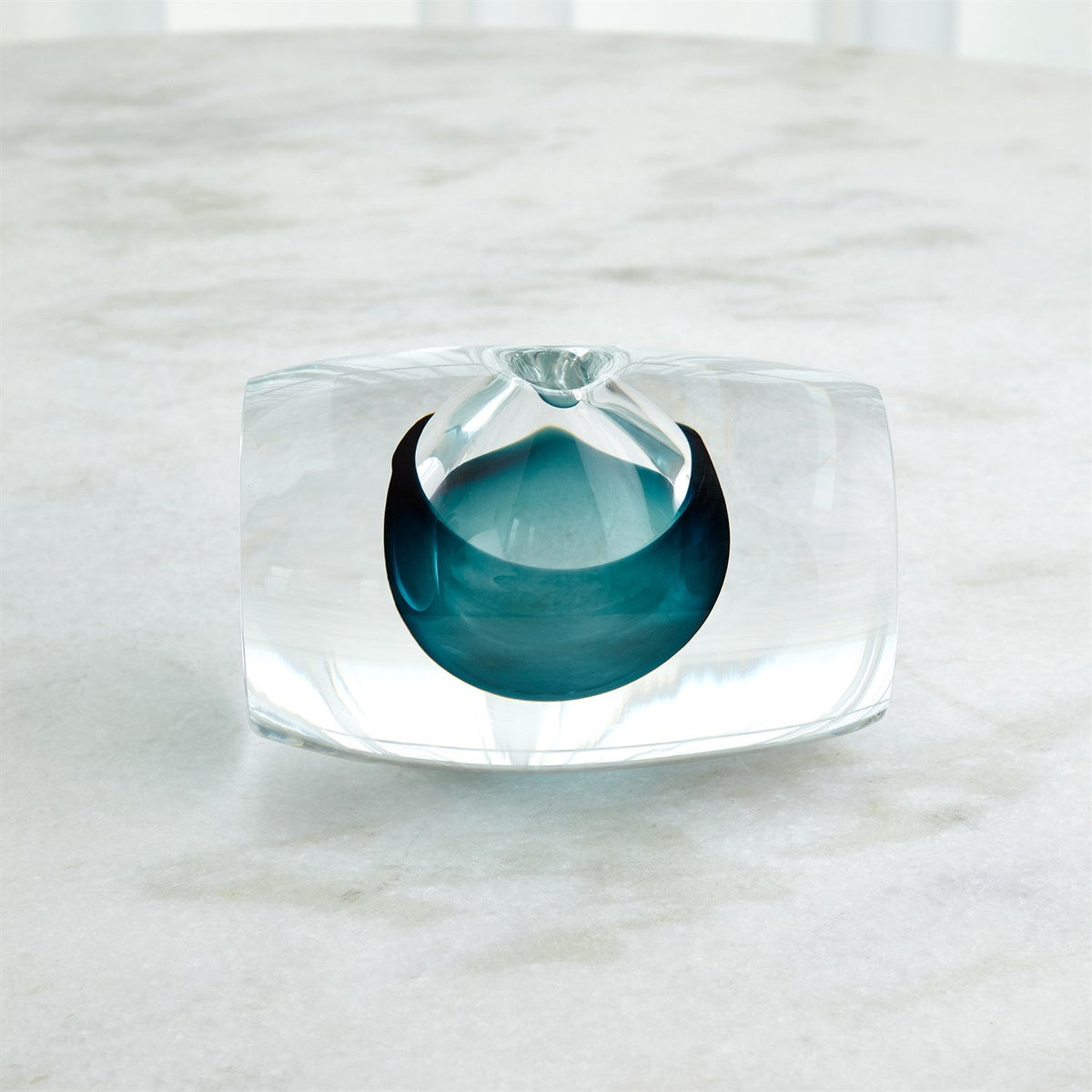 Global Views Barrel Vase - Azure