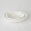 Global Views Oblique Alabaster Bowl - White
