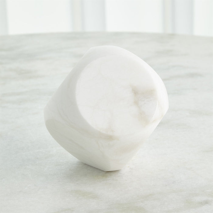 Global Views Square Alabaster Object