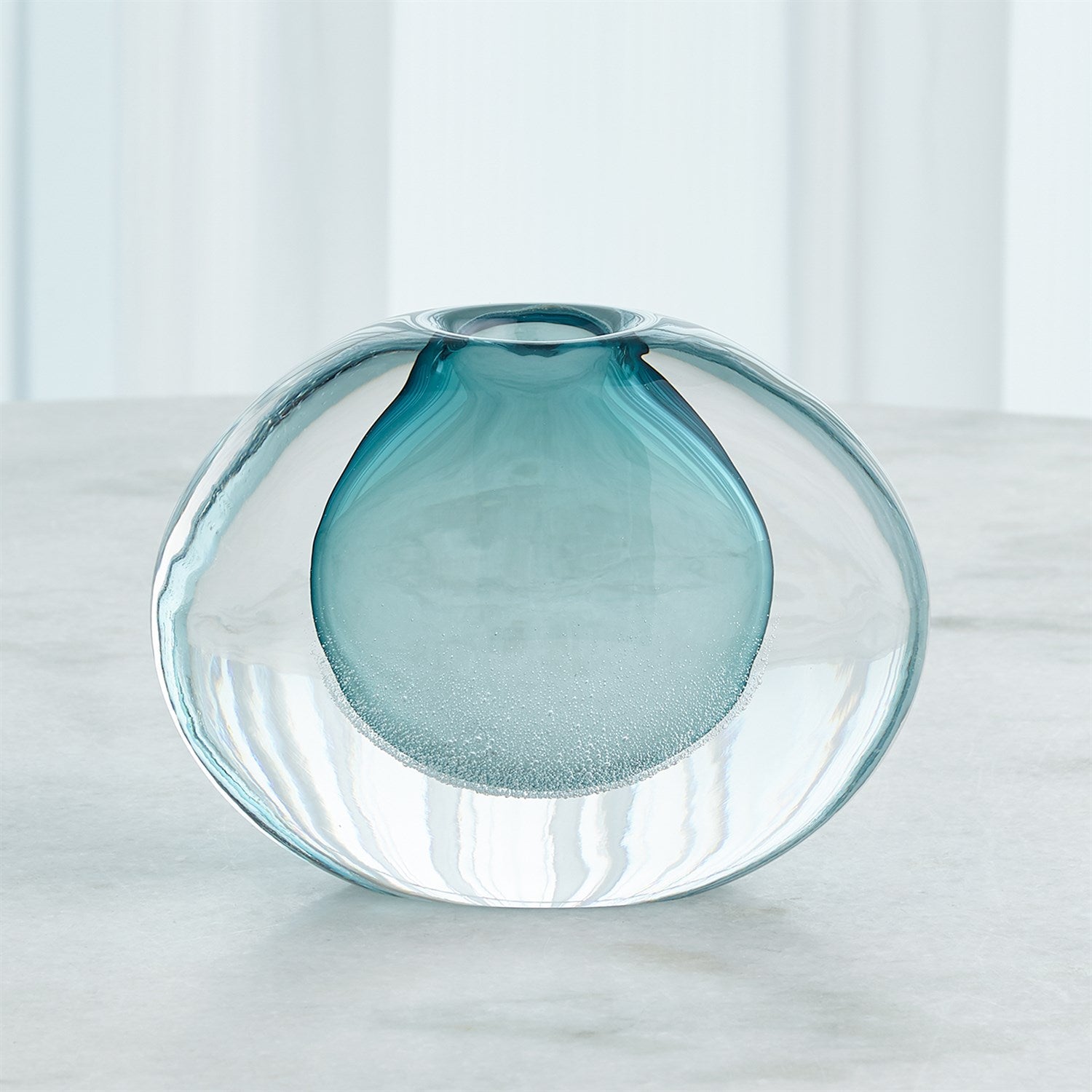 Global Views Micro Bubble Vase - Azure