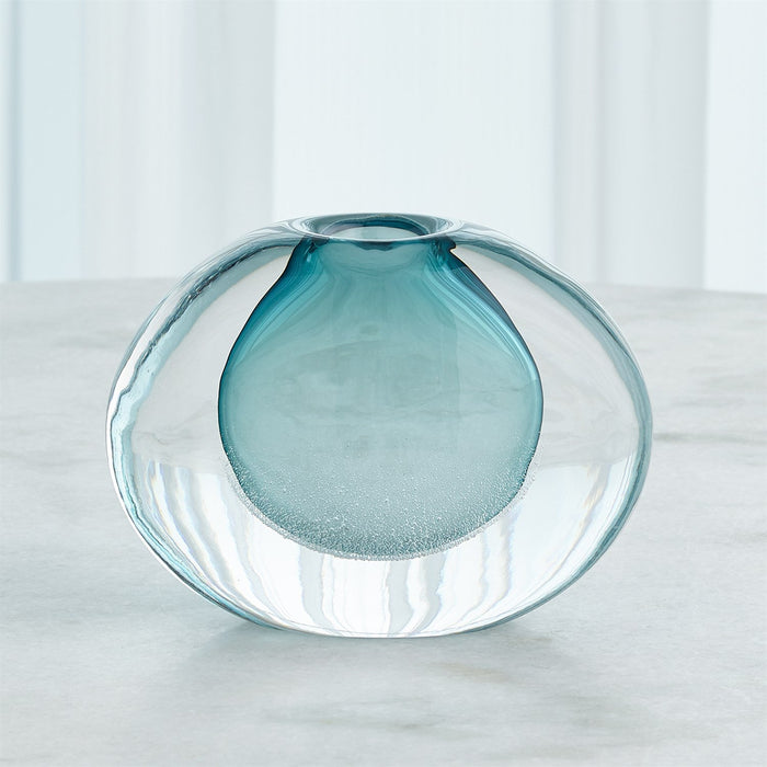 Global Views Micro Bubble Vase - Azure