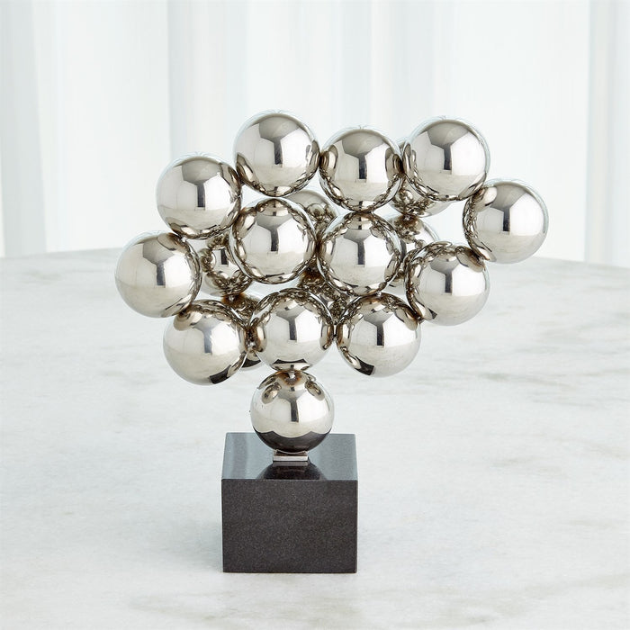 Global Views Sphere Sculpture - Nickel