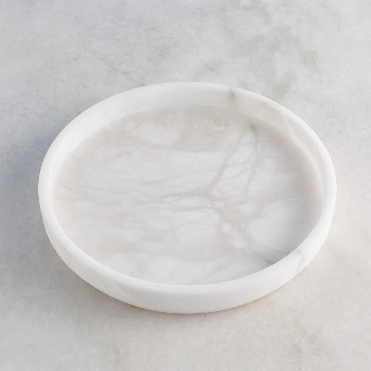 Global Views Roccia Alabaster Taper Tray