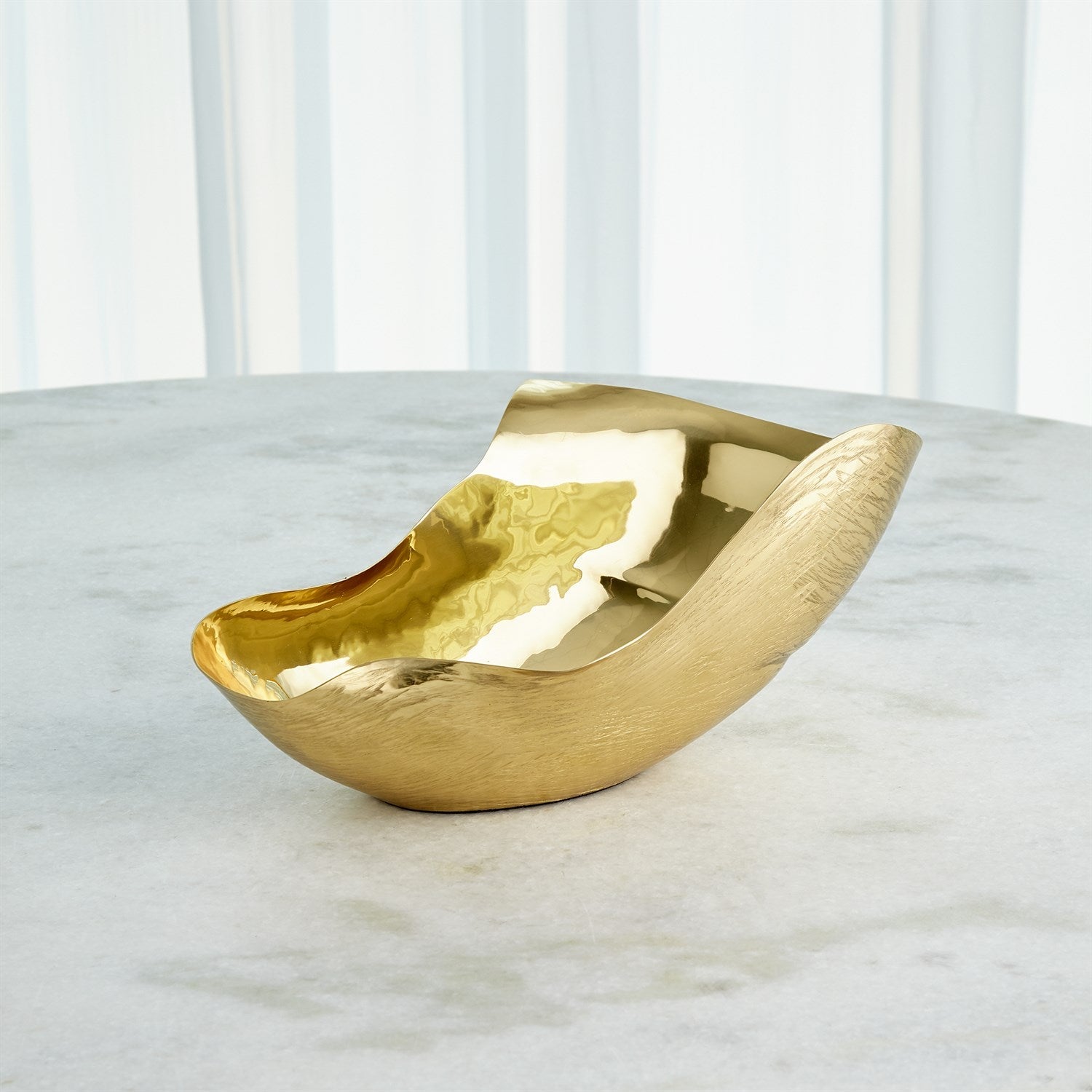 Global Views Free Form Bowl - Brass