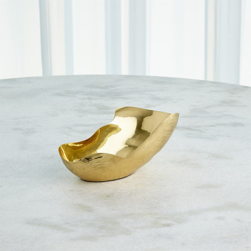 Global Views Free Form Bowl - Brass