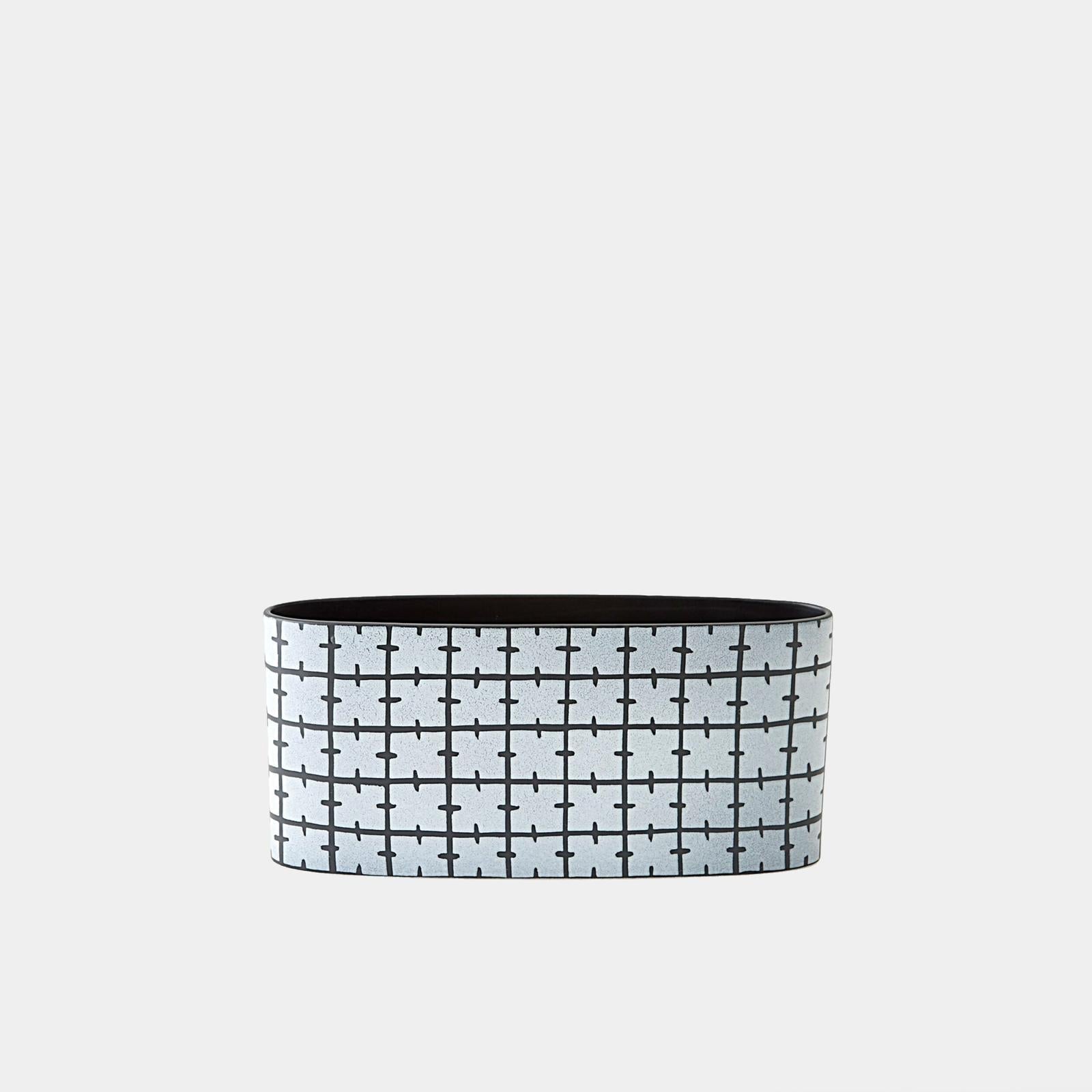 Global Views Cuthbert Matte Black Stitch Vase