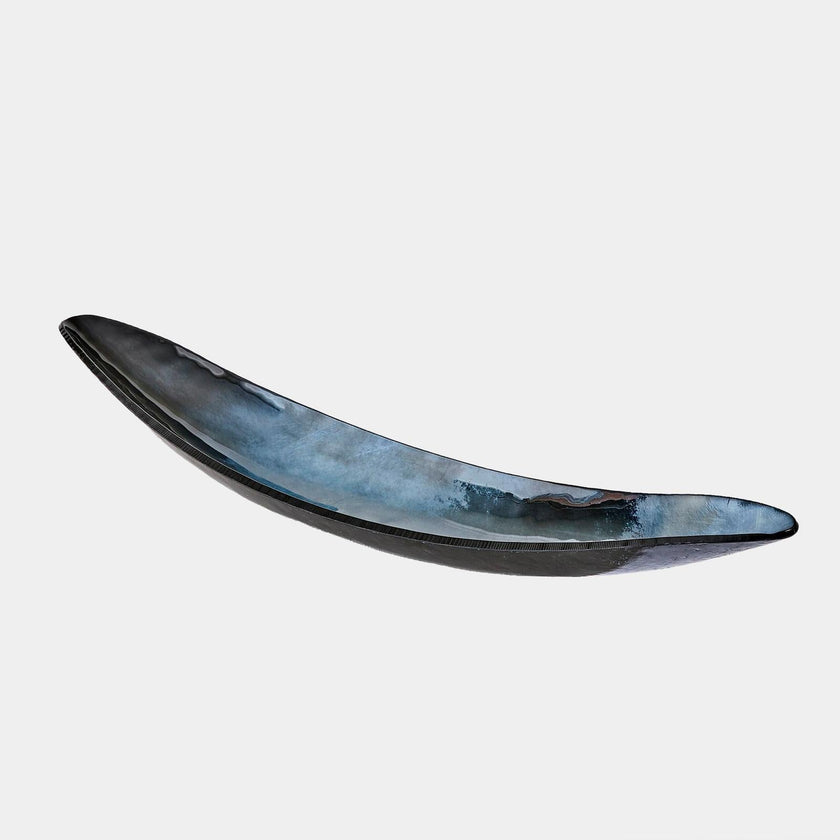 Global Views Obsidian Metallic Black Gondola