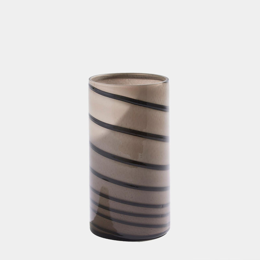 Global Views Twirl Amber Vase