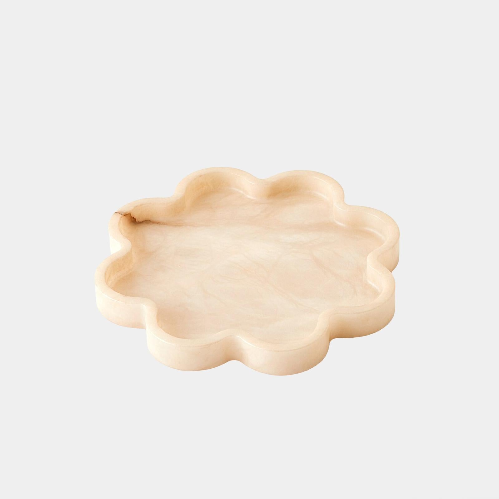 Global Views Cumulus Alabaster Tray