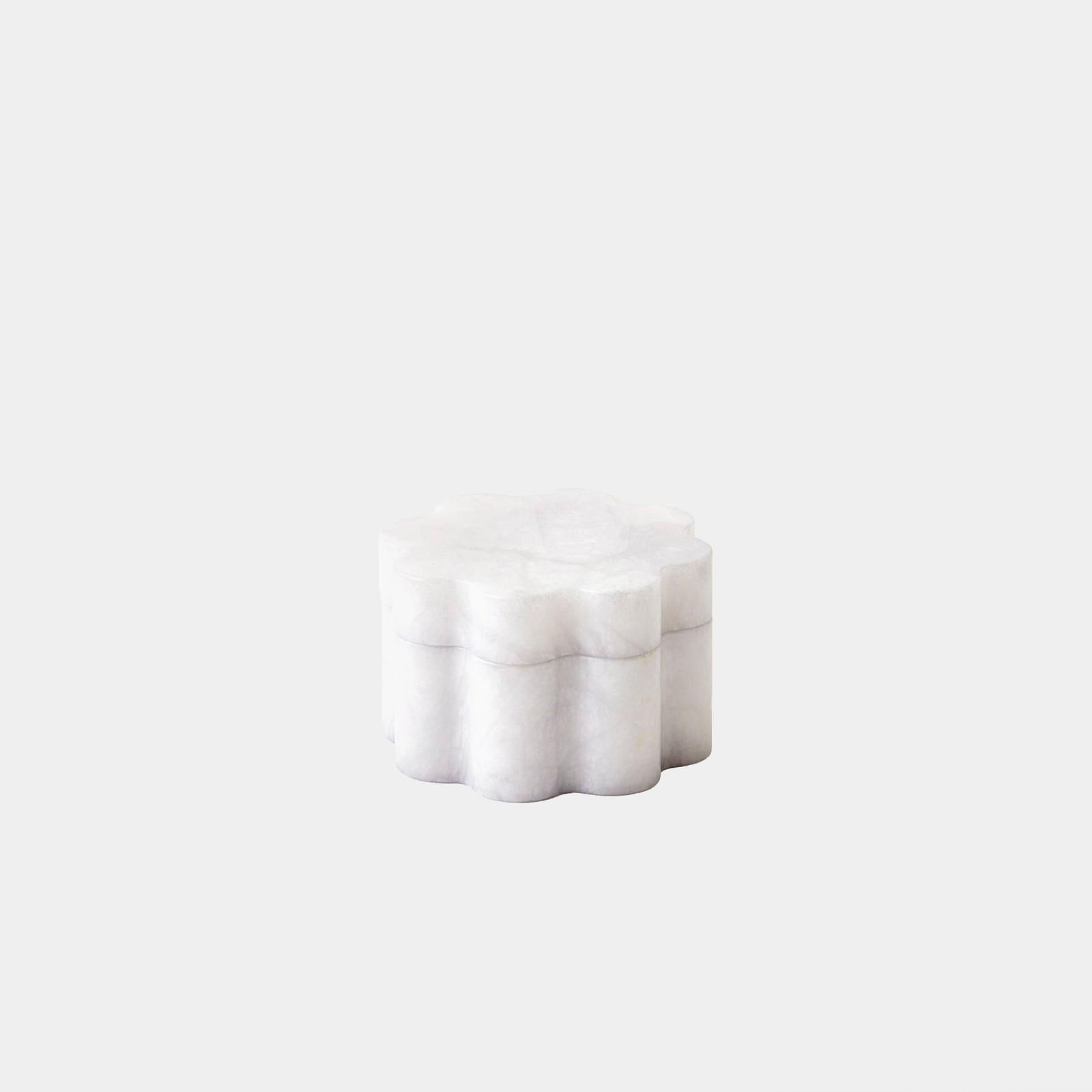 Global Views Cumulus Alabaster Wide Box Gray