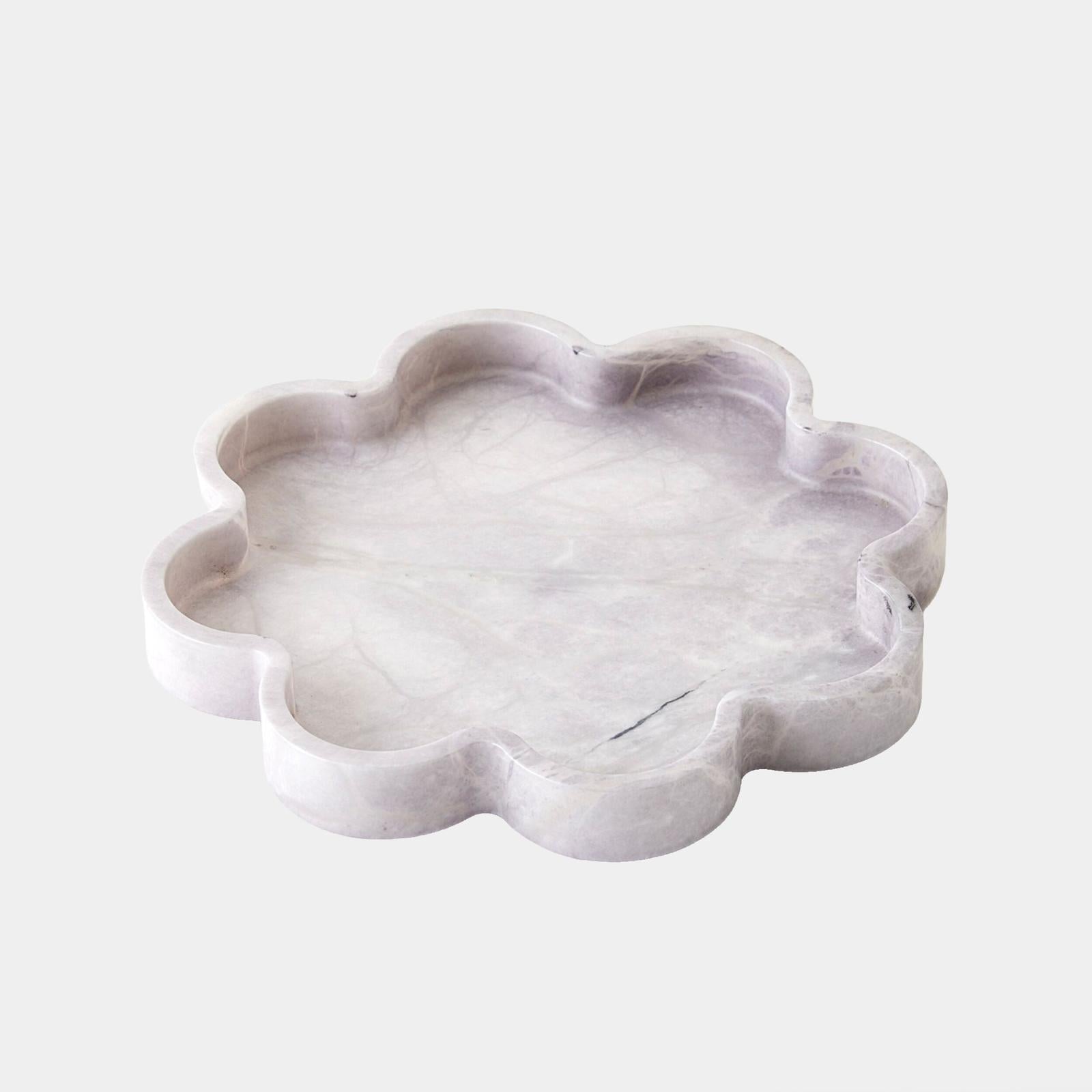Global Views Cumulus Alabaster Tray