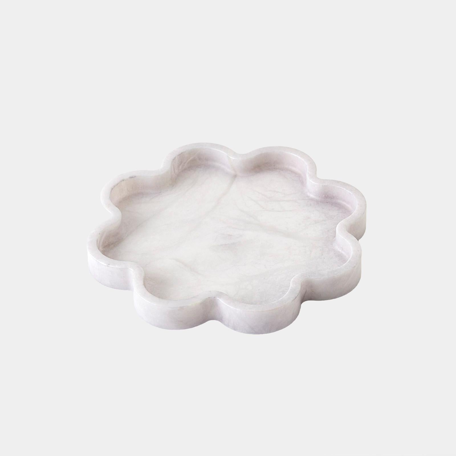 Global Views Cumulus Alabaster Tray