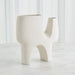 Global Views Cassel Vase - Matte White