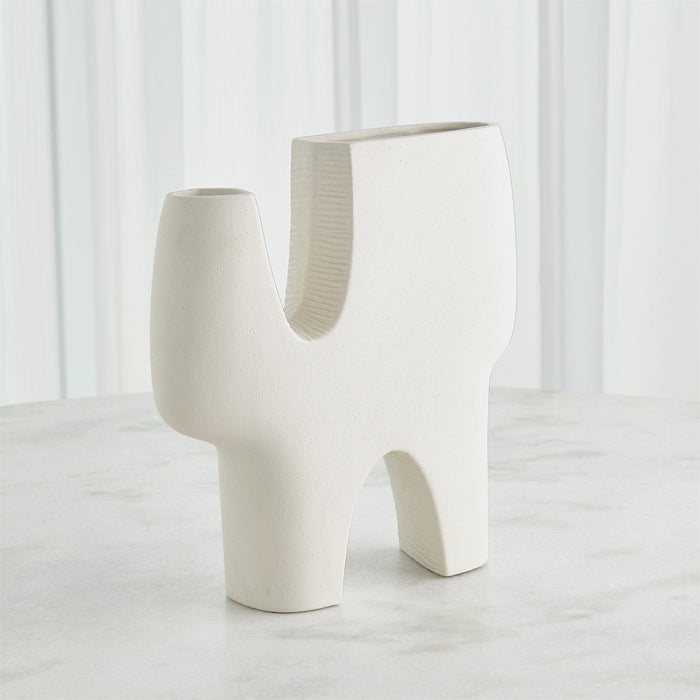 Global Views Cassel Vase - Matte White