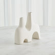 Global Views Cassel Vase - Matte White