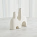 Global Views Cassel Vase - Matte White