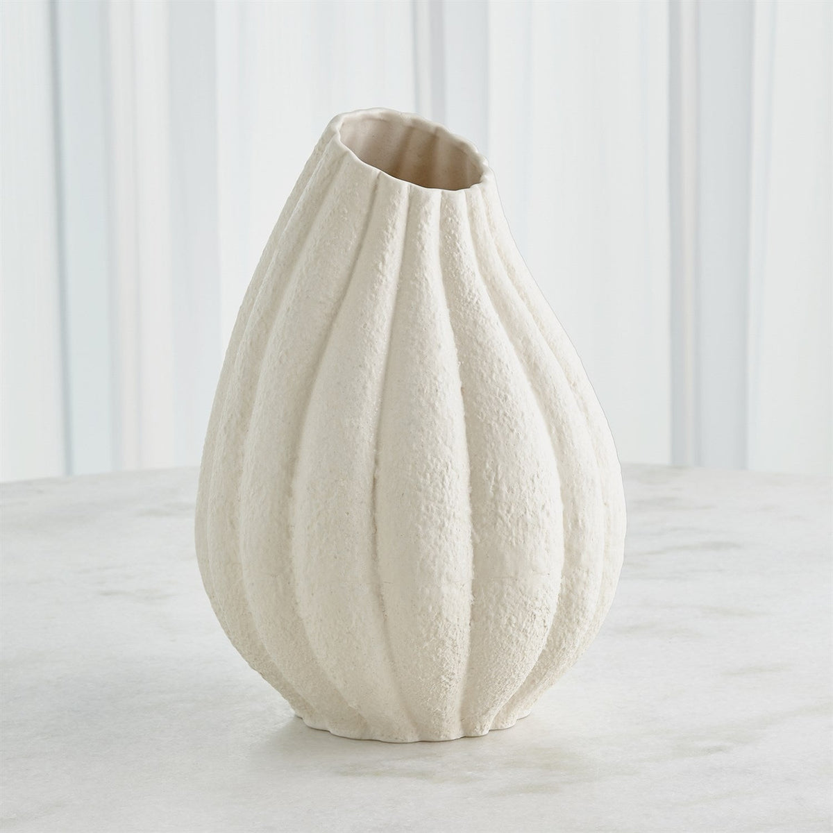 Global Views Glow Vase - White